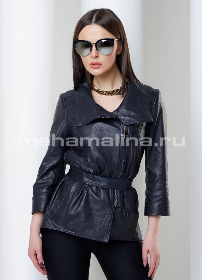 Куртка из кожи модель № K-369 универмаг малина