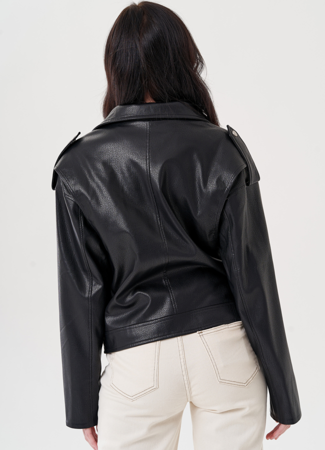 Куртка косуха из эко кожи  модель № 24444 универмаг малина