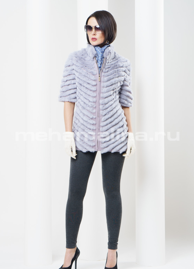 Жакет из кролика модель № M-68-1 универмаг малина