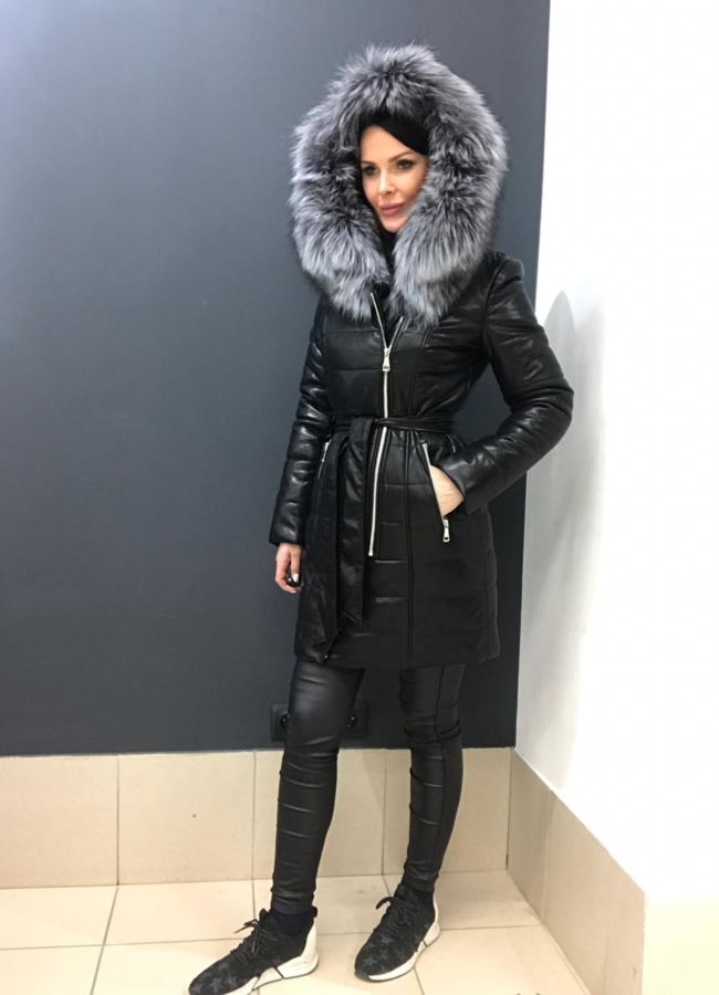 Пуховик с капюшоном модель № 8779 в кредит