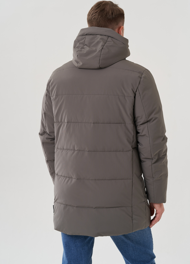 Пуховик мужской с капюшоном  модель № 82400, 82424 универмаг малина