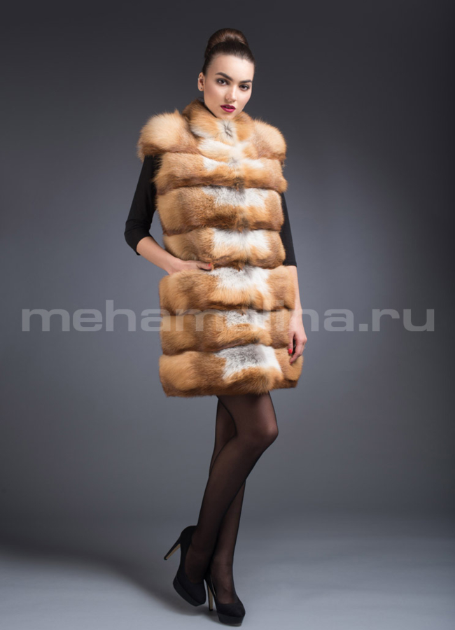 Жилет из лисы 