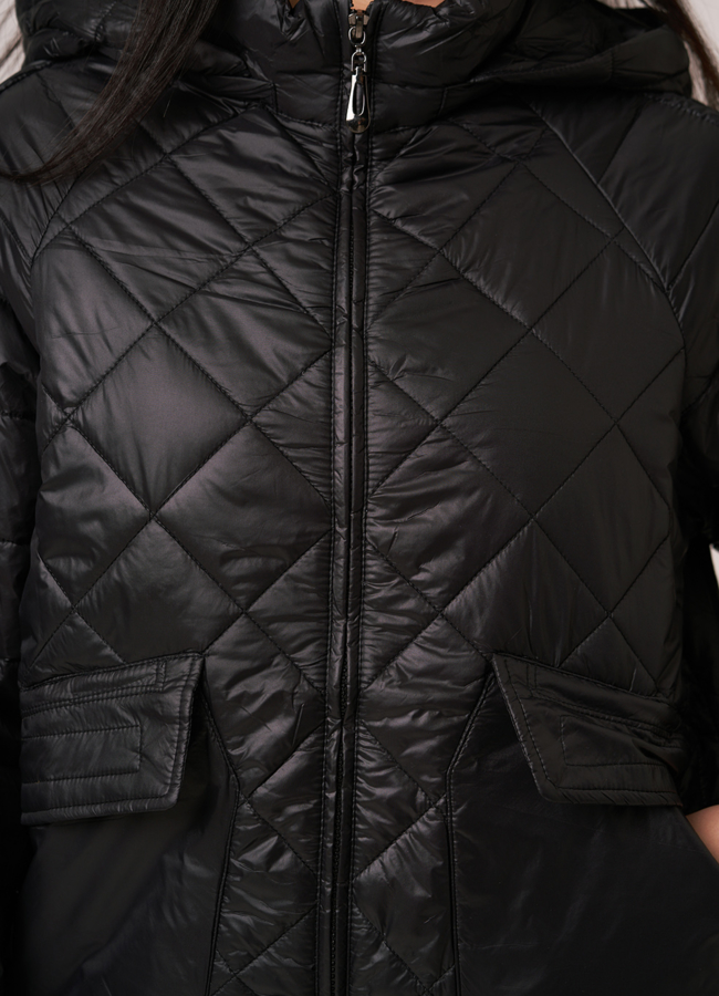 Демисезонная куртка с капюшоном модель № 201 в рассрочку