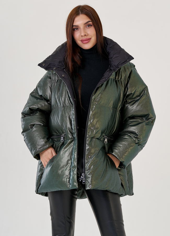 Женский эко пуховик-трансформер Malina Siberian модель № 23439 универмаг малина