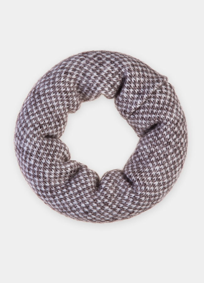 Шарф-снуд модель № А-87 меха малина