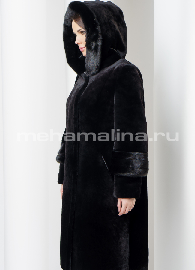 Шуба мутон модель № S-563 универмаг малина