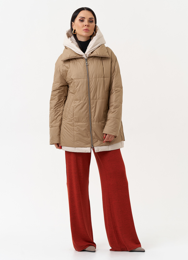 Женская куртка со съемным капюшоном модель № 29939 универмаг малина