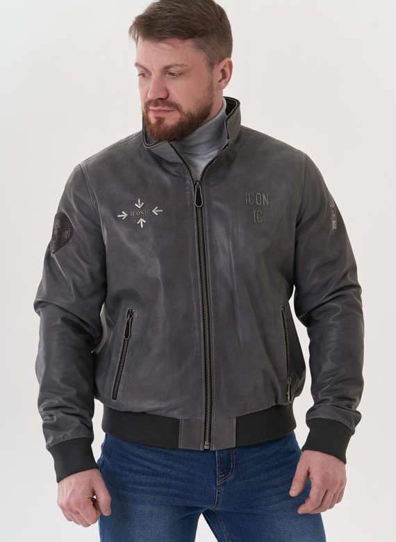 Мужская кожаная куртка 