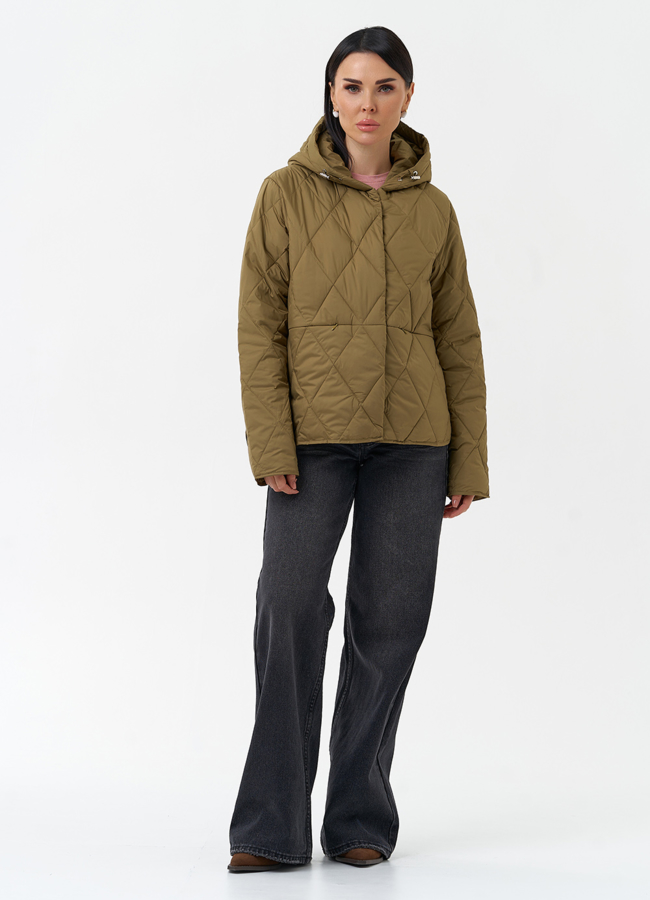 Легкая куртка с капюшоном модель № 28289 в рассрочку