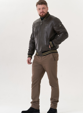 Мужская кожаная куртка 