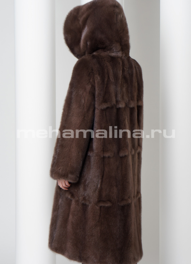 Норковая шуба модель № S-568/1 универмаг малина