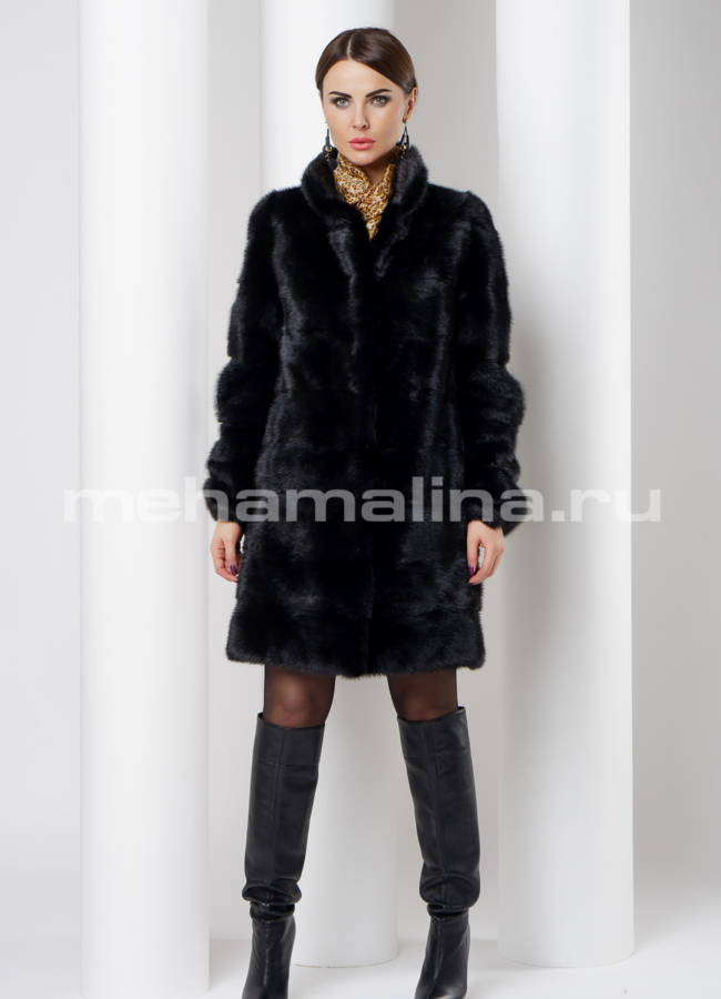 Норковая шуба модель № S-528 универмаг малина