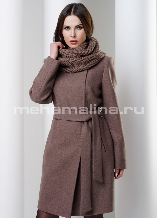 Пальто Avalon модель № 1936 меха малина