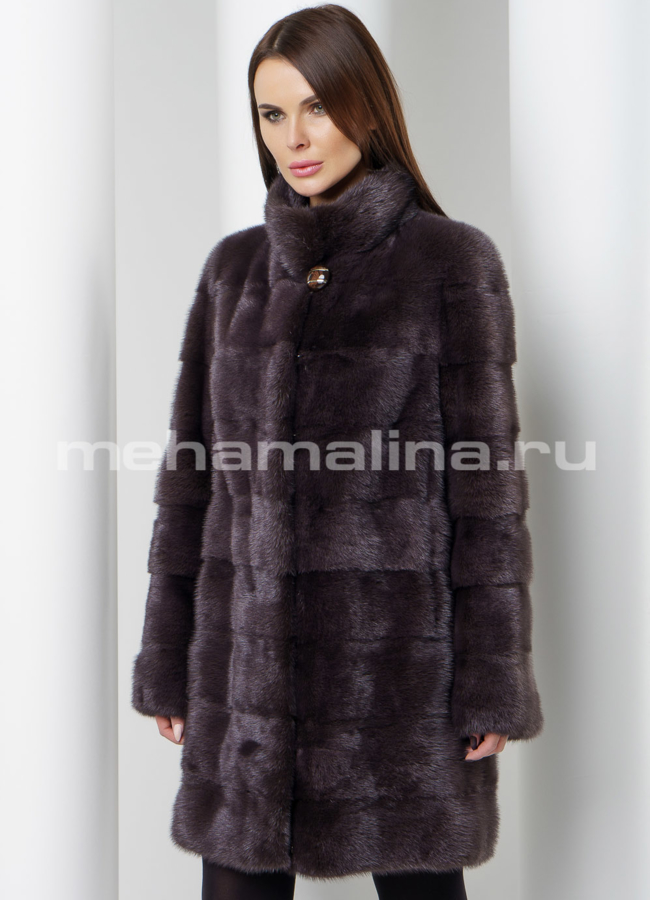 Норковая шуба модель № S-562 универмаг малина