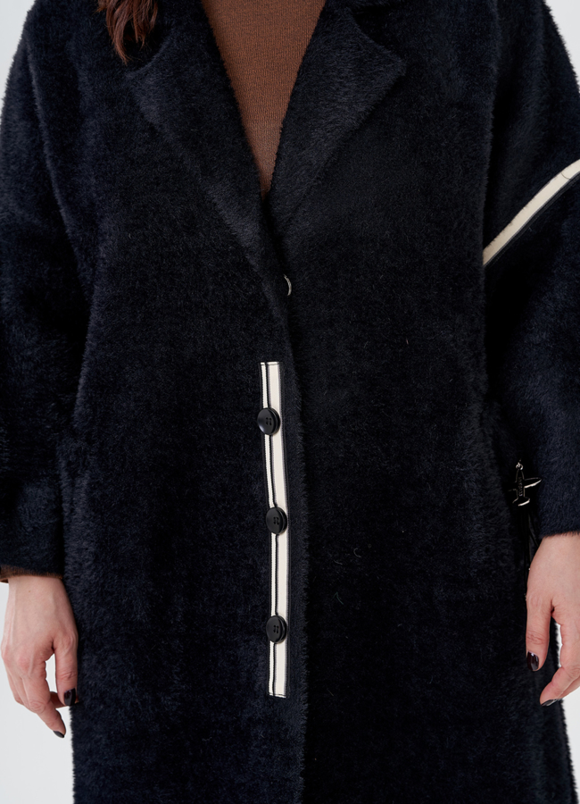 Длинный кардиган с английским воротником  модель № 22478 универмаг малина