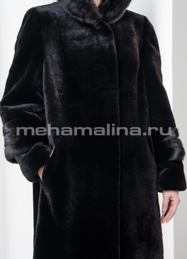 Шуба мутон модель № S-563 универмаг малина
