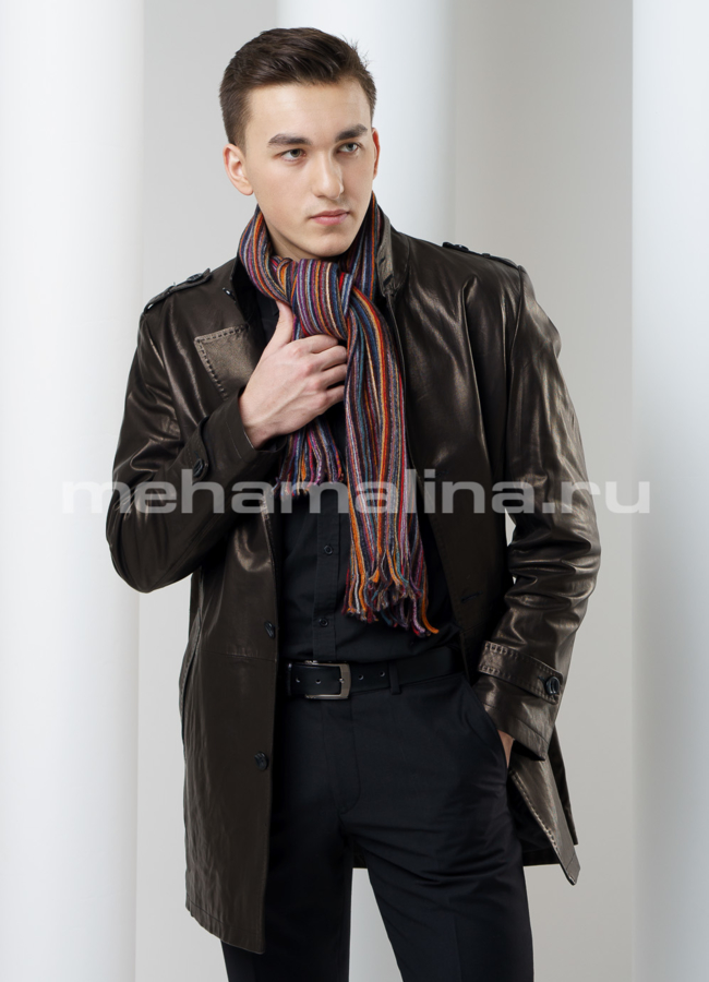 Куртка модель № KP-177 меха малина