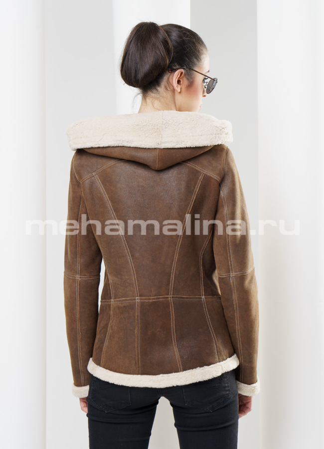 Дубленка укороченная модель № D-141 в кредит