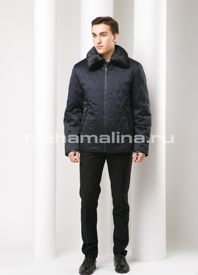 Мужская зимняя куртка на молнии модель № KM-25 в рассрочку