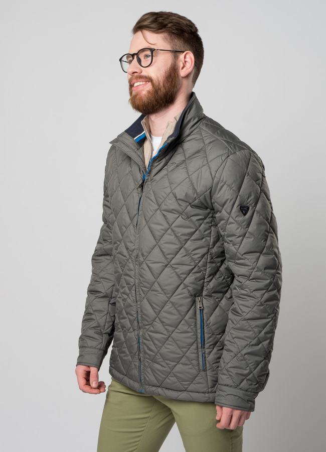 Мужская утепленная куртка на молнии модель № M9032 универмаг малина