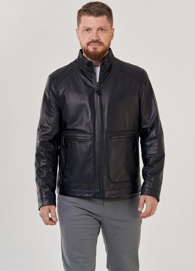 Мужская кожаная куртка  модель № 23145, 80586 в кредит