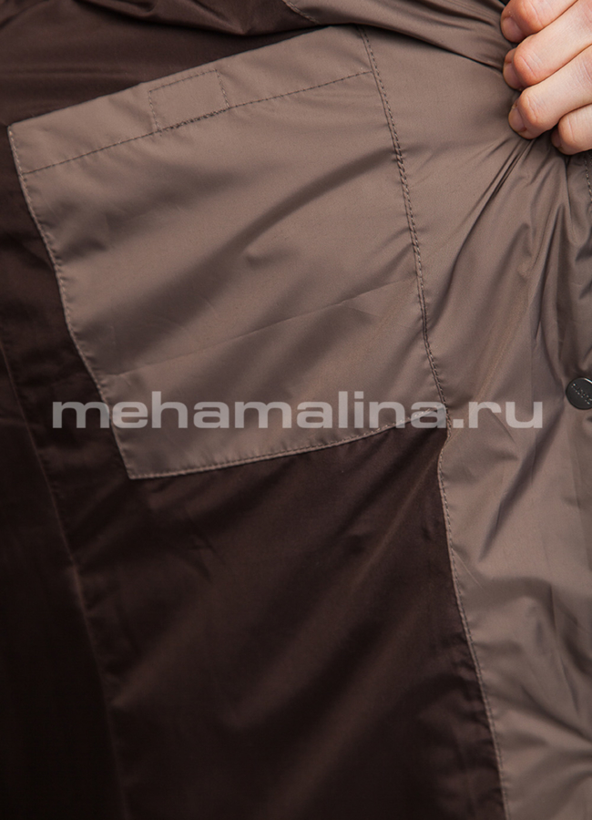 Светлый пуховик  модель № П-167 в рассрочку