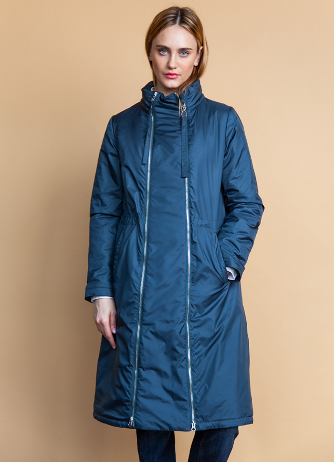 Плащ весна модель № 8556 меха малина