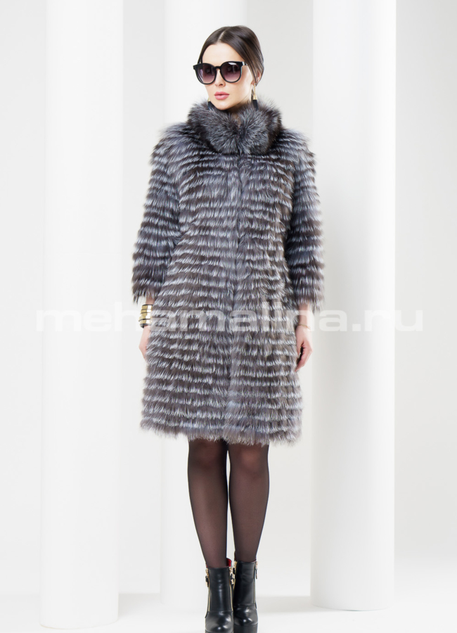 Облегченный Жакет из чернобурки модель № M-100 в рассрочку