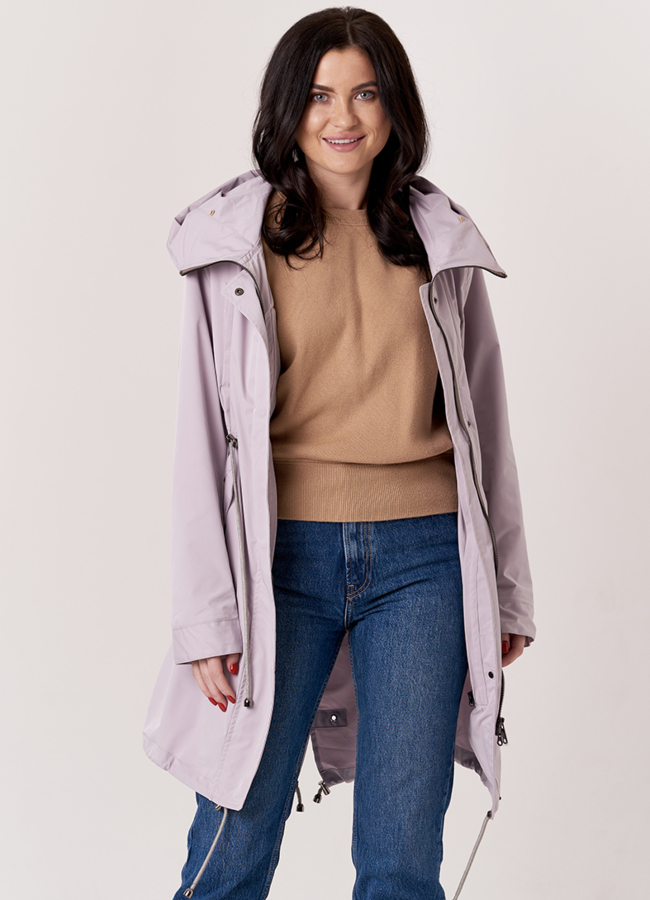 Женская парка с мехом песца модель № 18173 универмаг малина