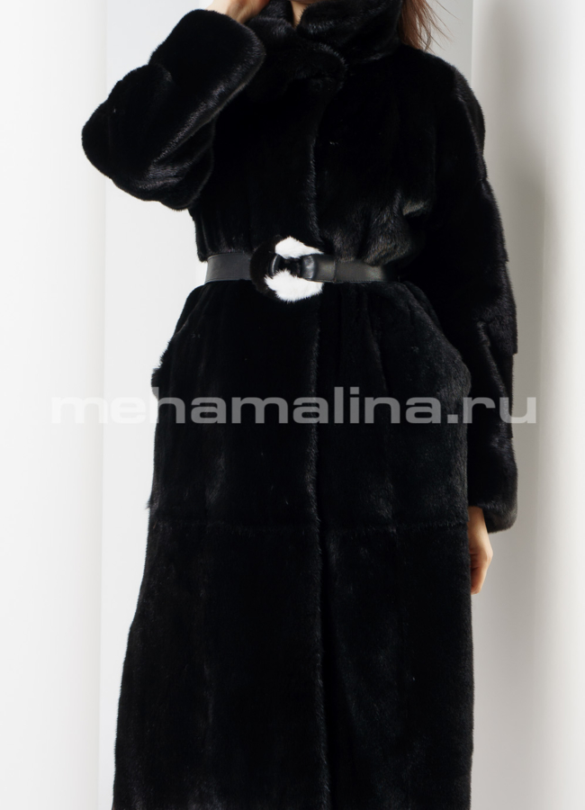 Норковая шуба  модель № S-647 универмаг малина