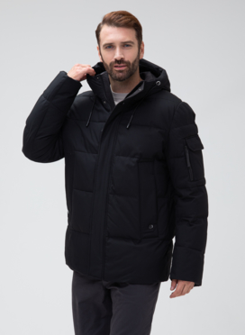 Мужской пуховик с капюшоном 