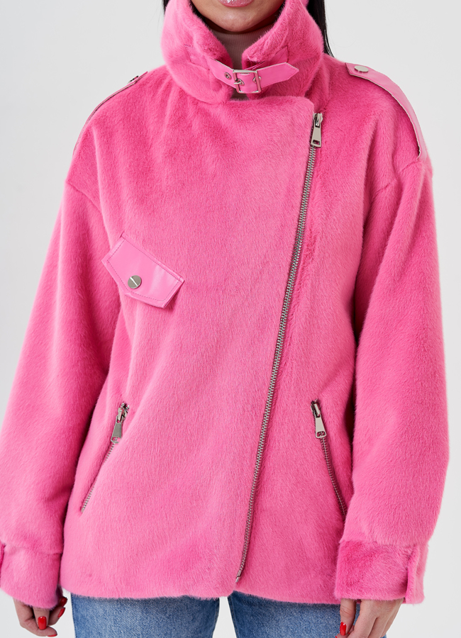 Женская куртка - косуха  модель № 24123 универмаг малина