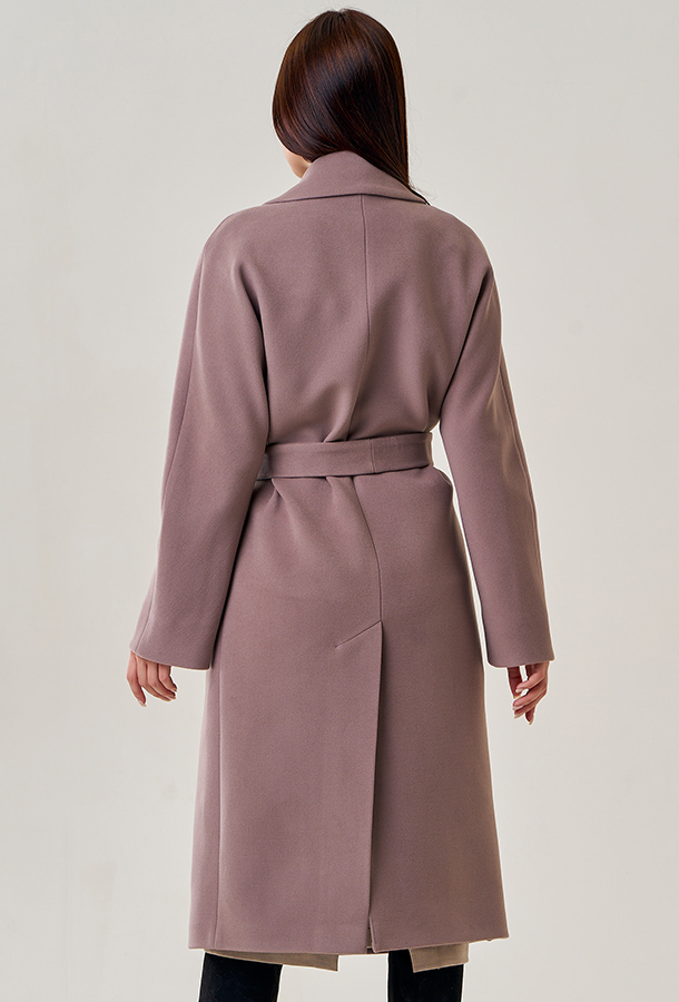 Женское пальто с поясом модель № 22942 в кредит