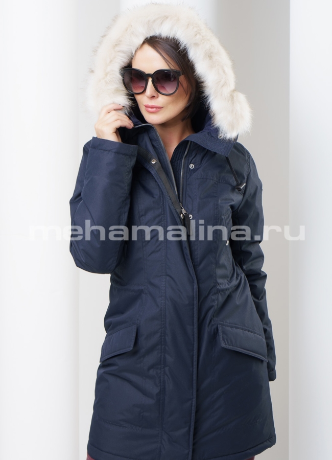Женский пуховик модель № П-64 универмаг малина