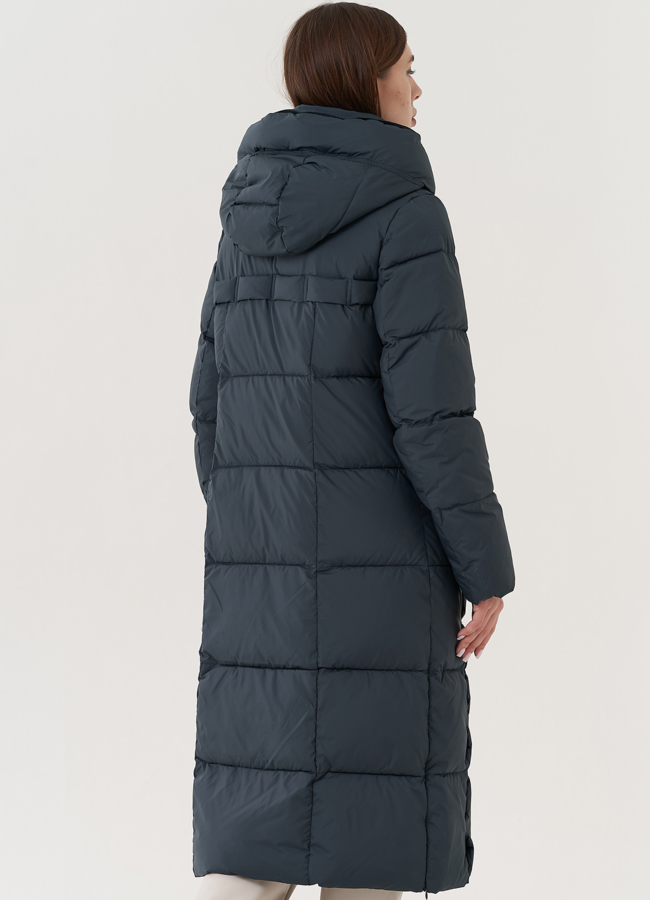 Пуховик женский с капюшоном  модель № 25707 универмаг малина