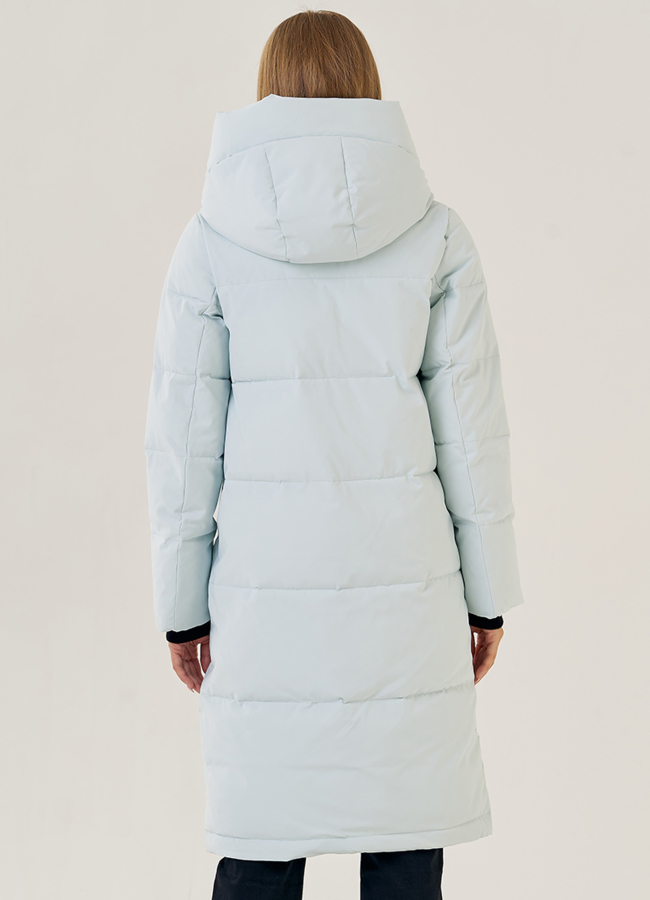 Пуховик женский с капюшоном  модель № 23315 универмаг малина