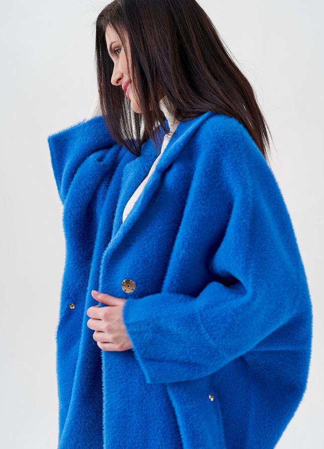 Короткий кардиган синего цвета модель № 80240 универмаг малина