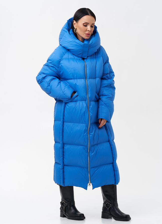 Женский пуховик с капюшоном  модель № 28978 в кредит