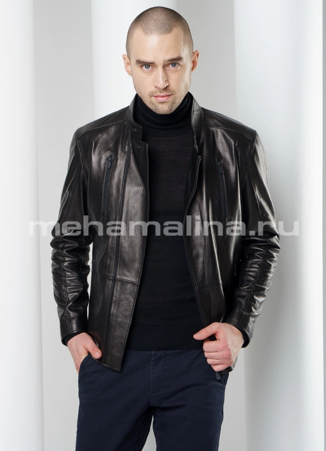 фото Кожаная куртка модель № KP-211