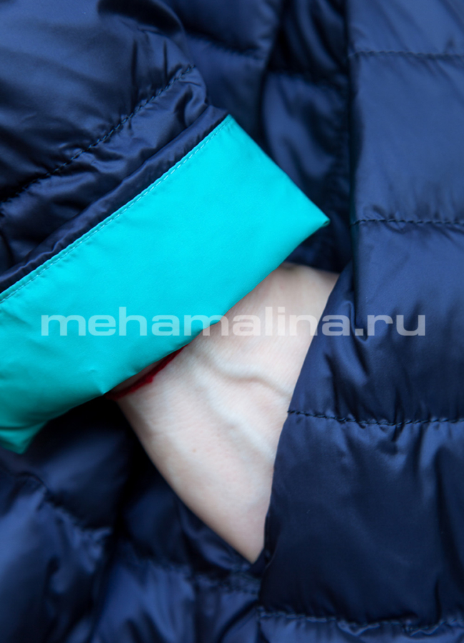 Куртка синего цвета модель № PK-29 универмаг малина