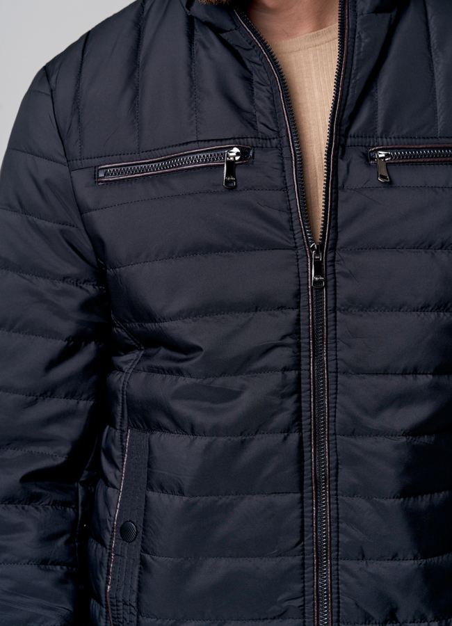 Утепленная мужская куртка с воротником стойкой модель № 937-4 универмаг малина