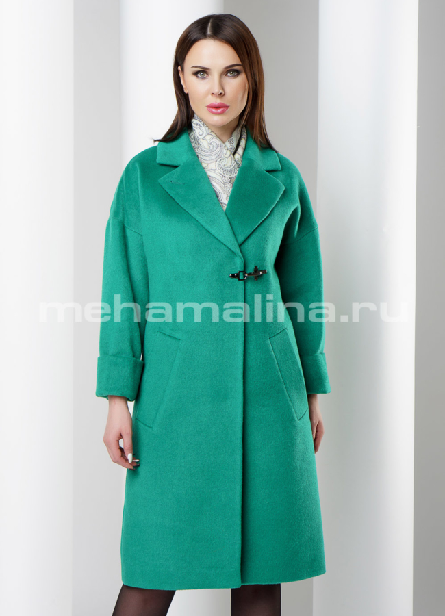 Пальто женское модель № BP-134 меха малина