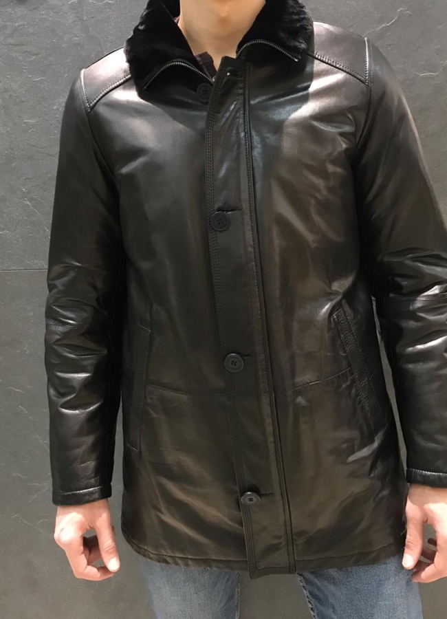 Дубленка мужская кожаная модель № Daniel Furs PK 1128 в рассрочку