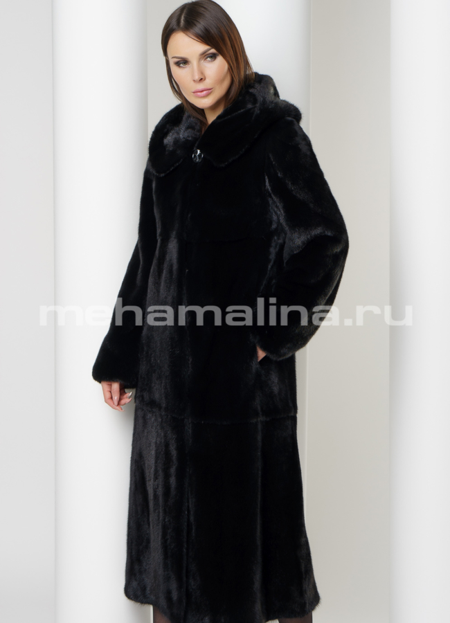 Шуба из скандинавской норки модель № S-583 универмаг малина