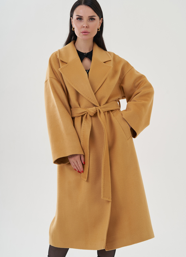 фото Пальто женское с английским воротником модель № 81255