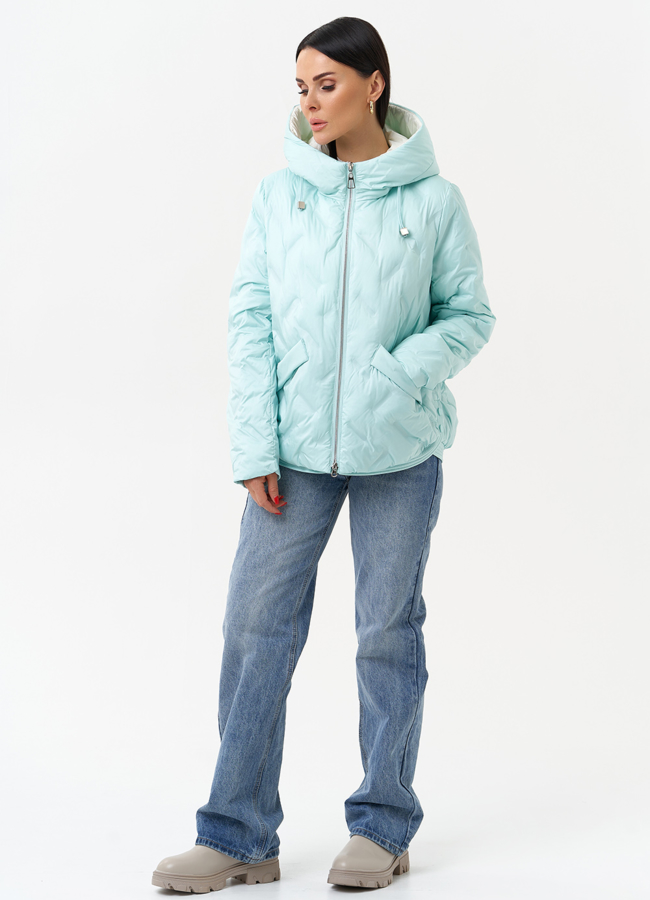 Женская утепленная куртка с капюшоном модель № 29946 универмаг малина