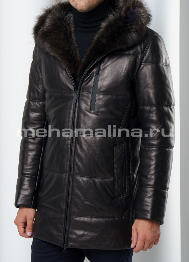 фото Удлиненный пуховик модель № ПМ-90