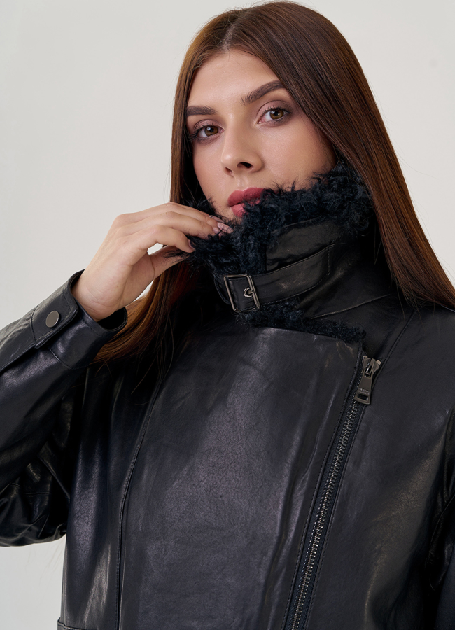 Куртка женская из натуральной кожи модель № 23263 универмаг малина