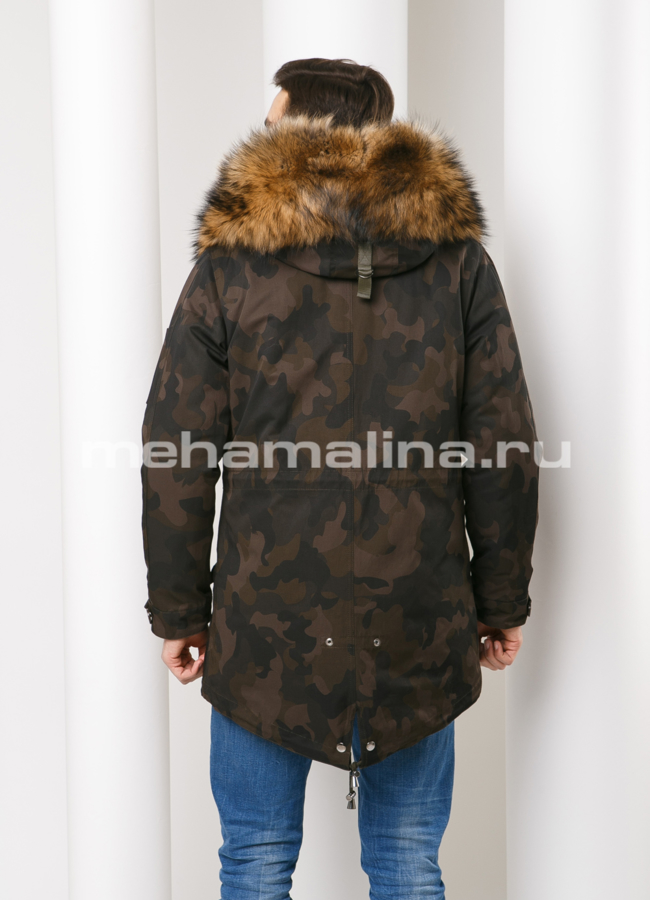 Парка мужская с капюшоном модель № KM-27 в кредит