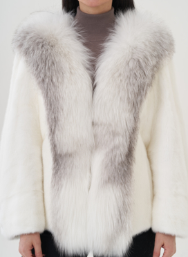 Короткая шуба из норки